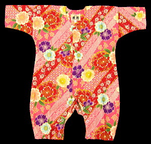 義若オリジナルのお祭りロンパース　ハイカラ桜